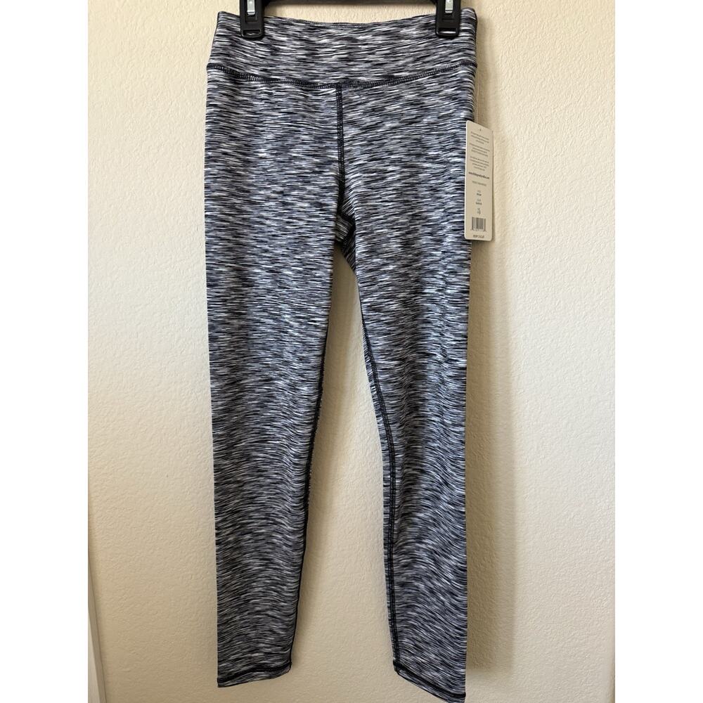 90 Degree By Reflex Black Space High Waist Full Length Girls Leggings Size L 12